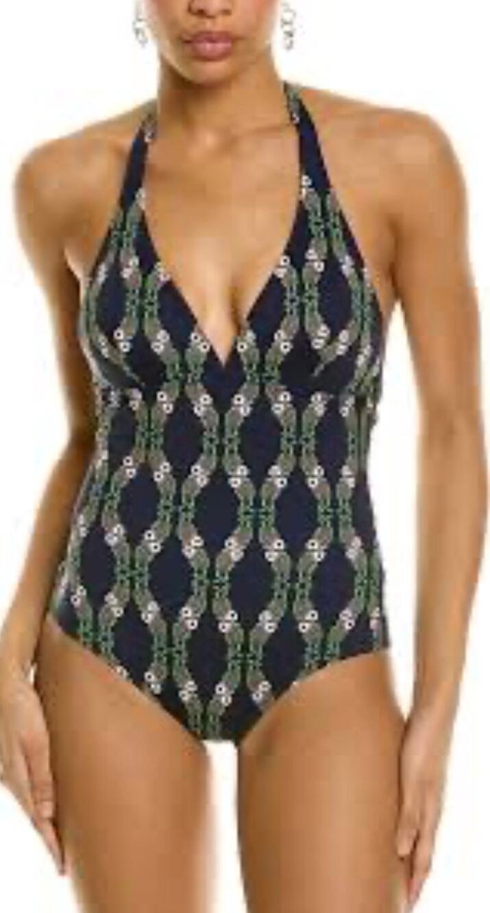 Vilebrequin Sweet Fishes Halter One Piece Swimsuit Size 8